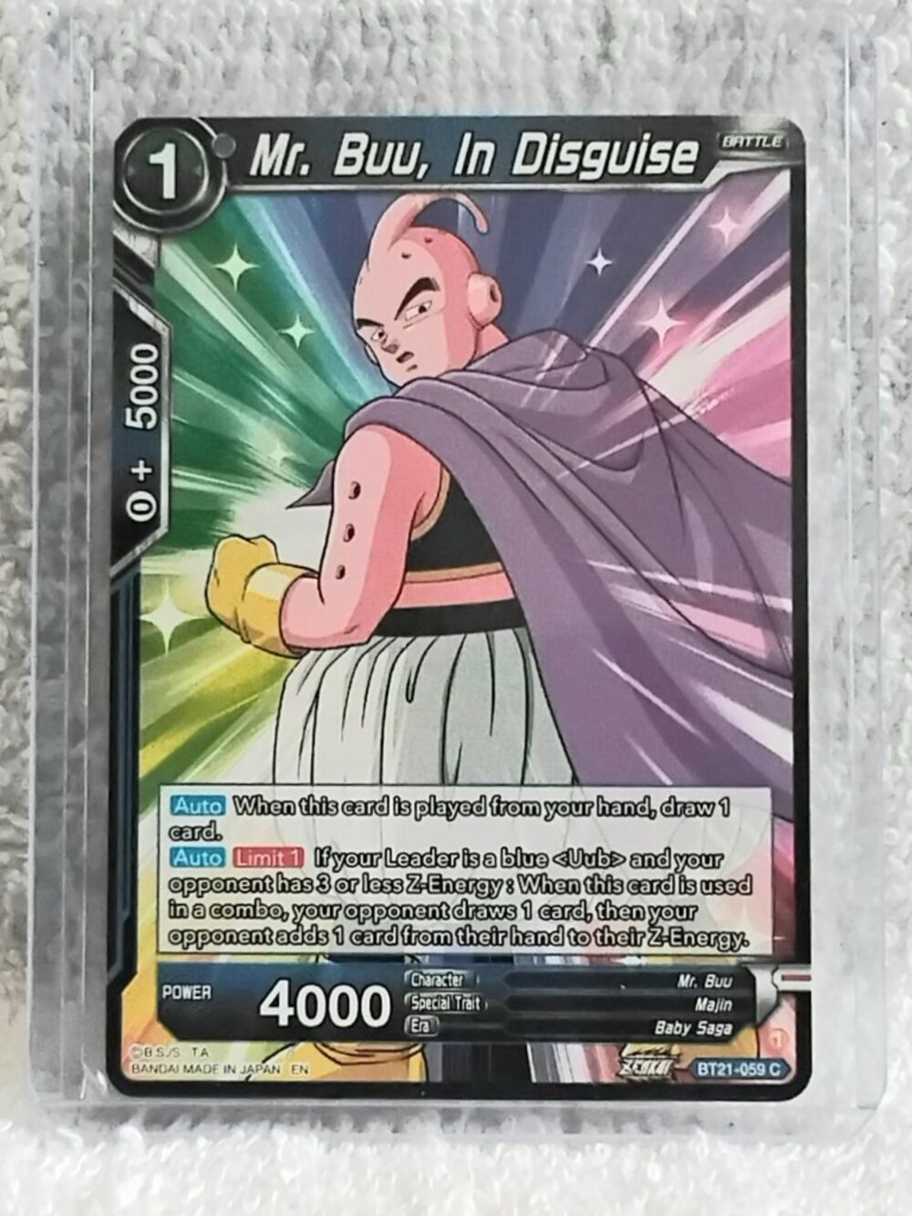 5/$20 Mint 2023 Mr. Buu, in Disguise Dragon Ball Super C Card BT21_059!!